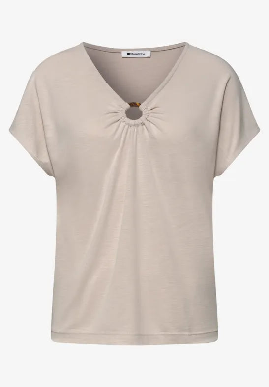 Street One Shirt With Decoration | Clay 325270