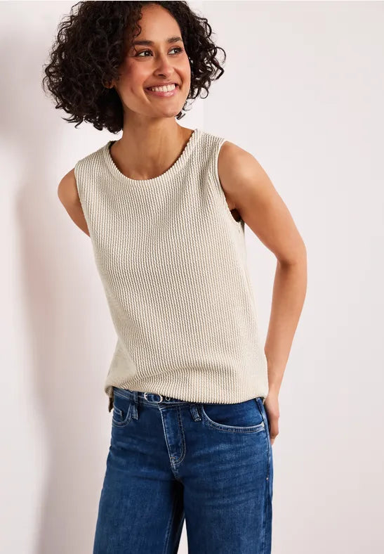 Street One Stripe Structure Top | Clay 325271