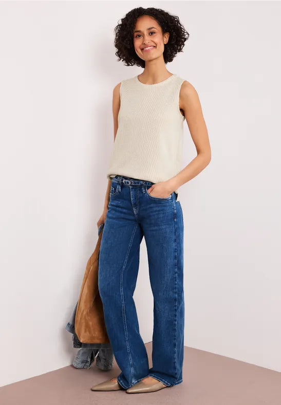 Street One Stripe Structure Top | Clay 325271