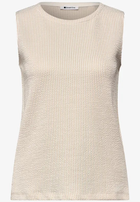 Street One Stripe Structure Top | Clay 325271