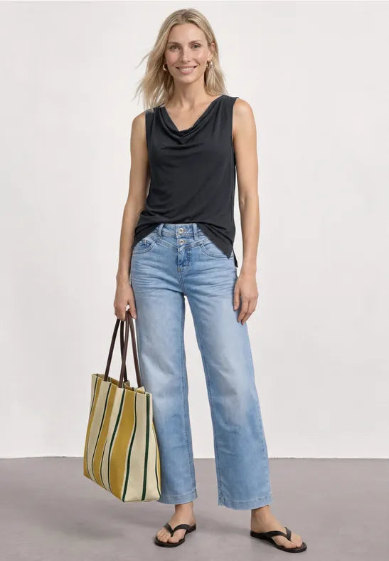 Street One Watefall Top | Black 325411