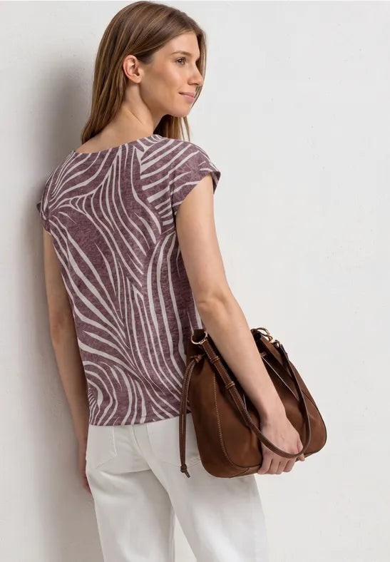 Street One Summer Print Shirt | Rouge 325465