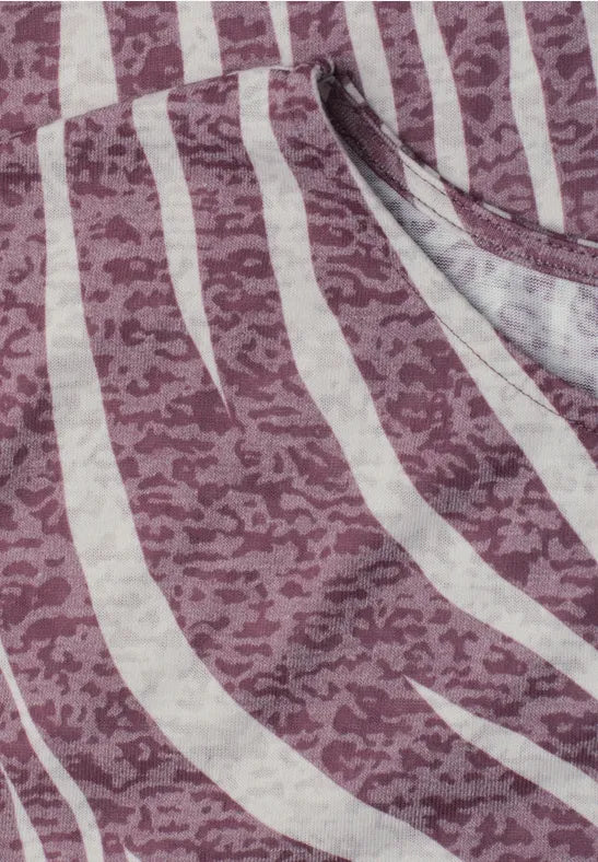 Street One Summer Print Shirt | Rouge 325465