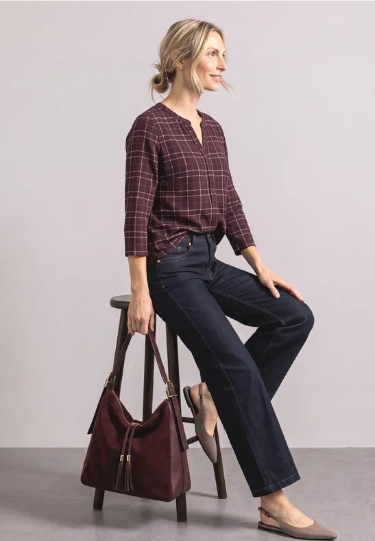 Street One Printed Jersey Shirt | Rouge 325621