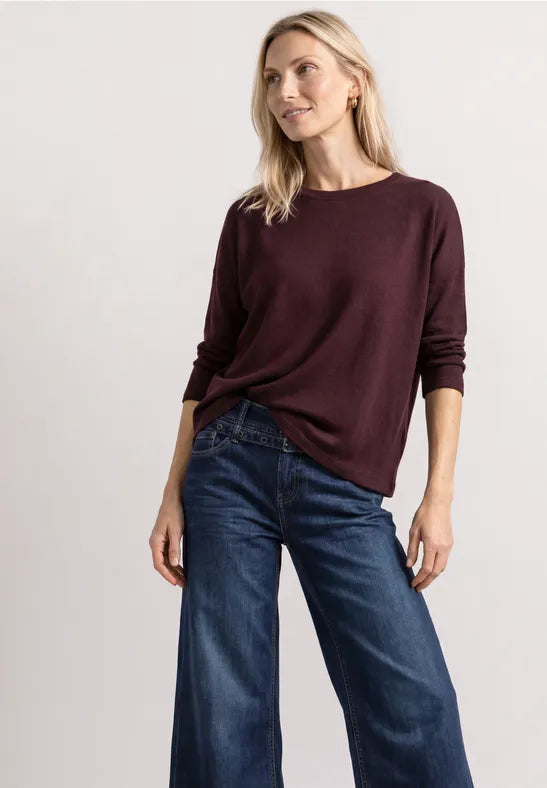 Street One Knit Look Shirt | Rouge 325700