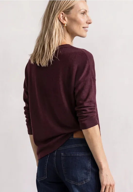 Street One Knit Look Shirt | Rouge 325700