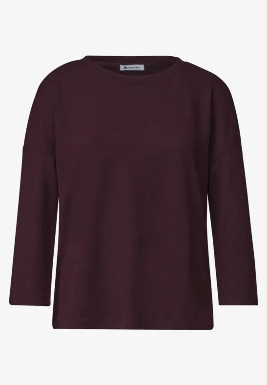 Street One Knit Look Shirt | Rouge 325700