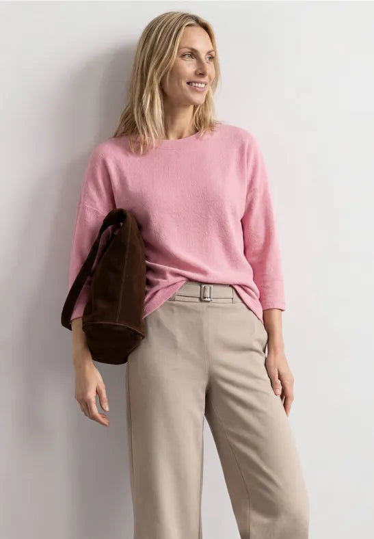 Street One Knit Look Shirt | Blush 325700