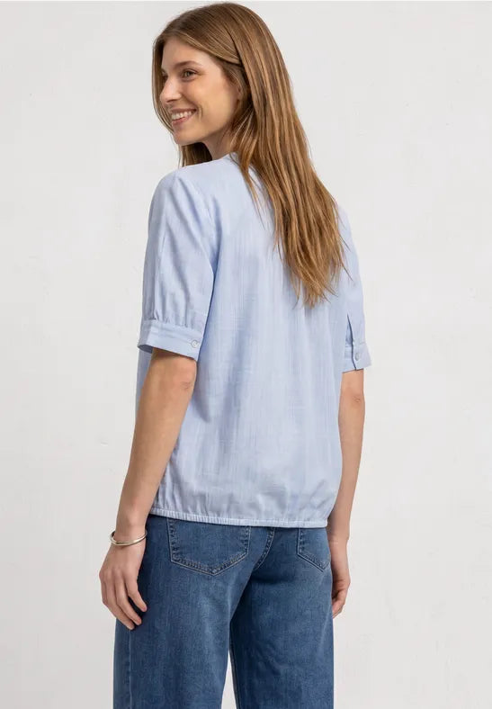 Street One Splitnck Blouse | Blue 346810