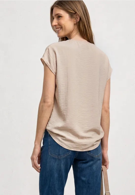 Street One Shimmer Buckle Blouse | Clay 346815