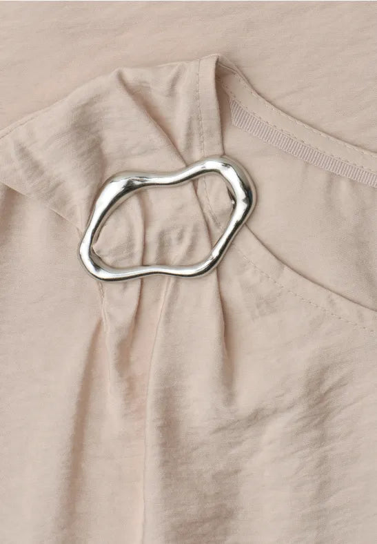 Street One Shimmer Buckle Blouse | Clay 346815