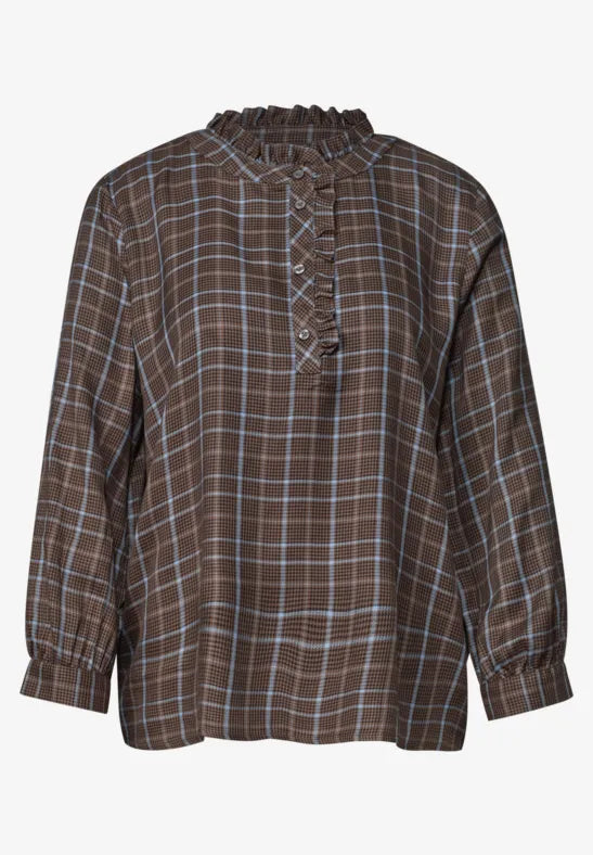 Street One Feminine Ruffle Blouse | Brown 346861