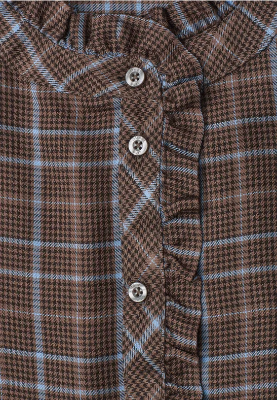 Street One Feminine Ruffle Blouse | Brown 346861