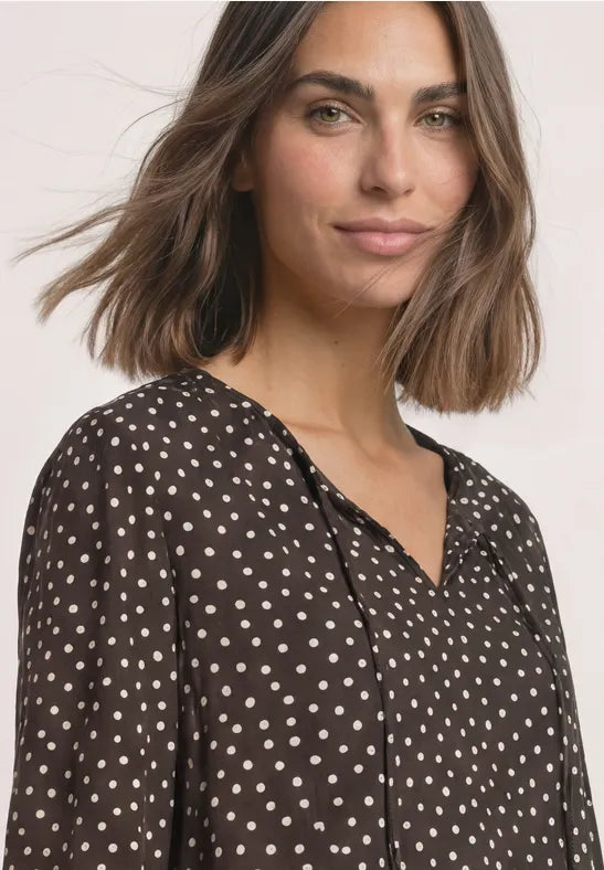 Street One Printed Tunic Blouse | Caffee 346866