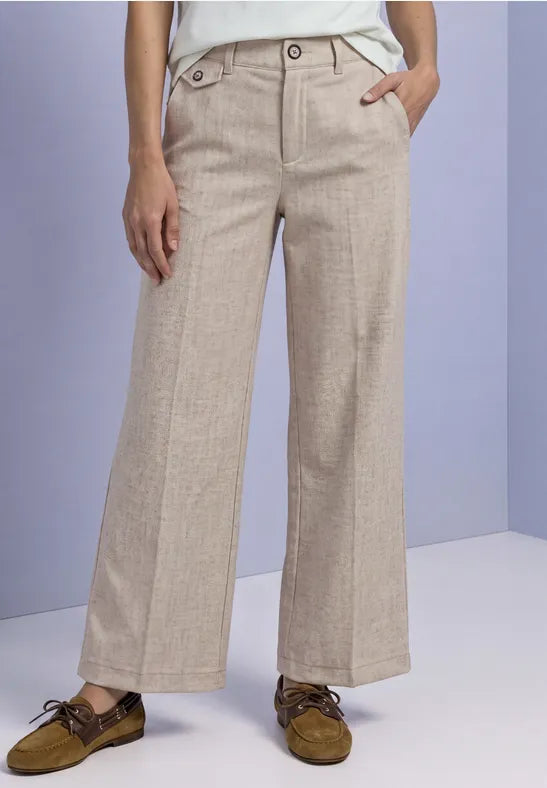 Street One Amalia Melange HW Trousers | 380879