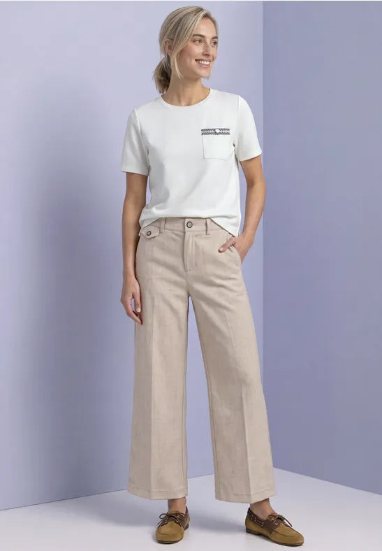 Street One Amalia Melange HW Trousers | 380879