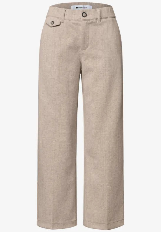 Street One Amalia Melange HW Trousers | 380879