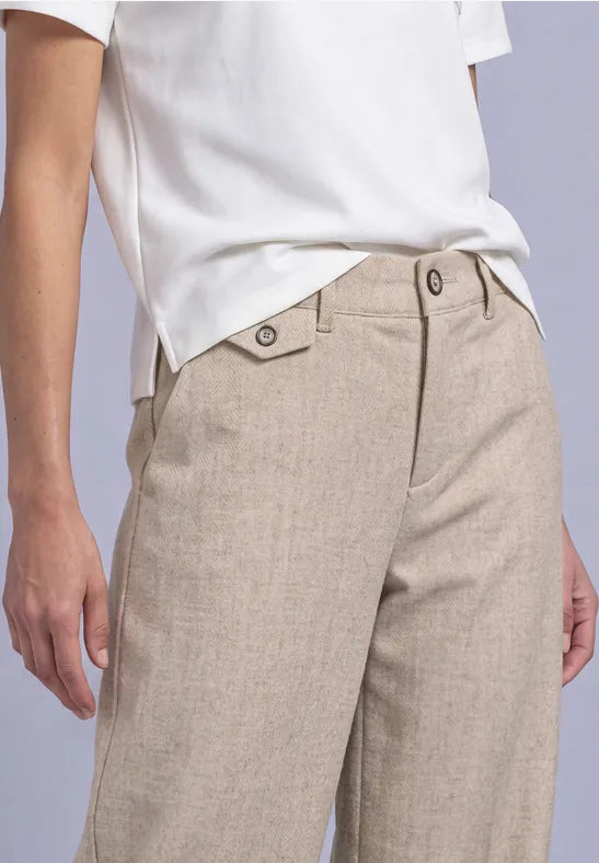 Street One Amalia Melange HW Trousers | 380879