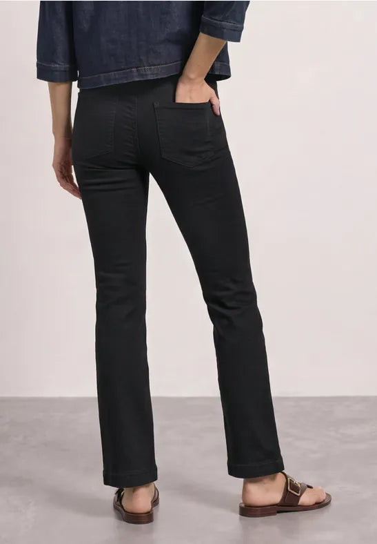Street One Blaire Bootcut High Waist Denim | Black 380910