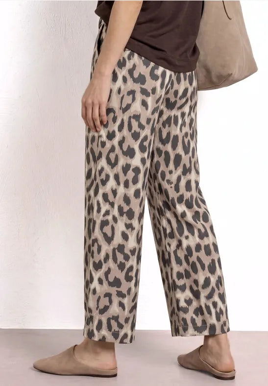 Street One Wide Leg Trousers | Animal Print 380978