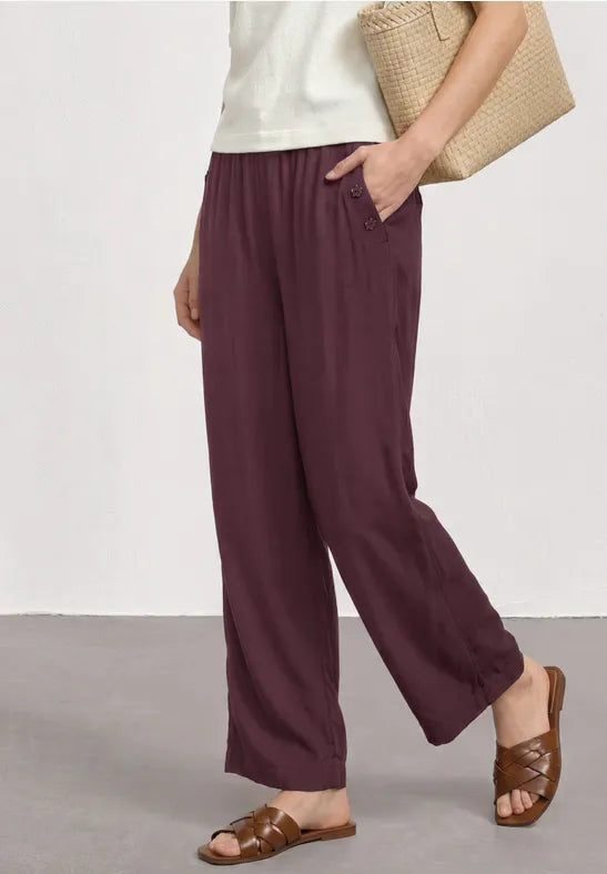 Street One Wide Leg Trousers | Rouge 381209