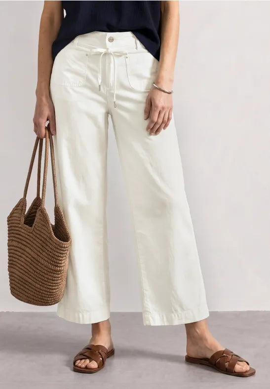 Street One Straight Leg Trousers | Offwhite 381214