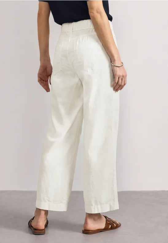 Street One Straight Leg Trousers | Offwhite 381214