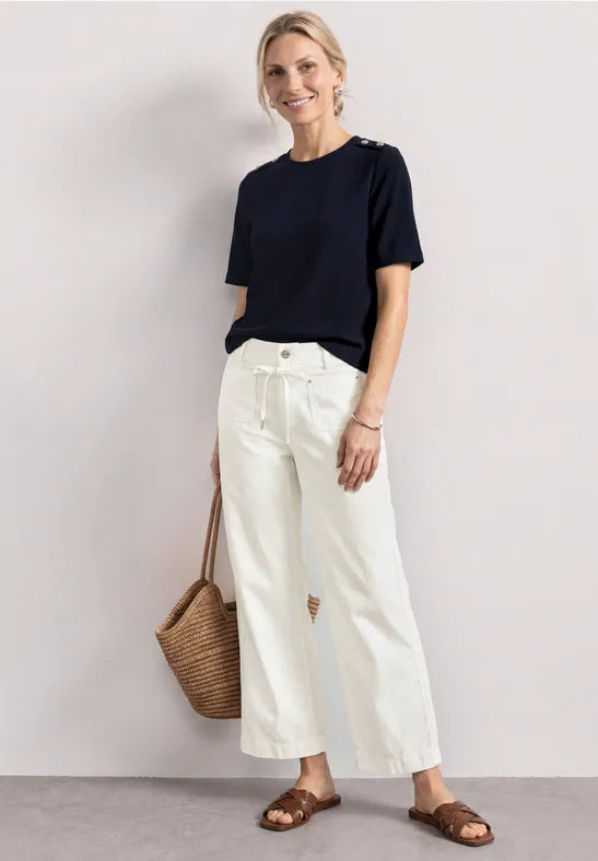 Street One Straight Leg Trousers | Offwhite 381214