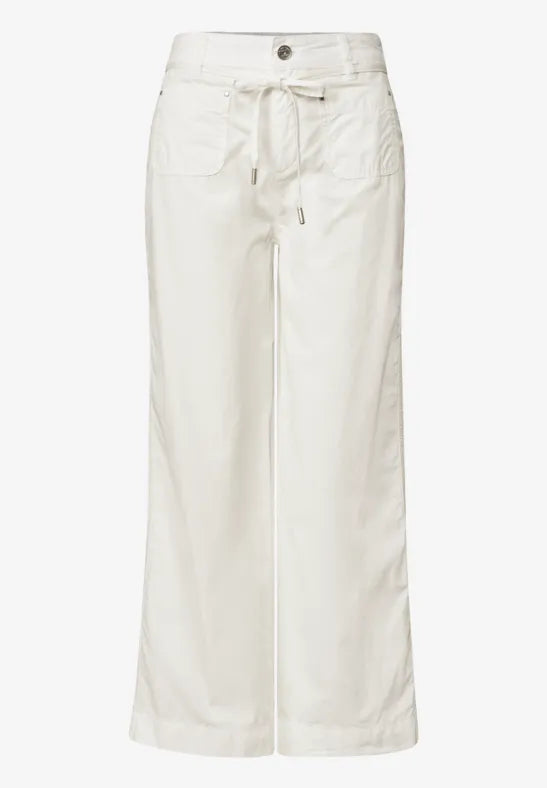 Street One Straight Leg Trousers | Offwhite 381214