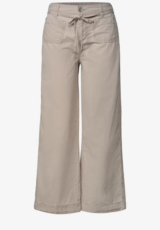 Street One Straight Leg Trousers | Sand 381214
