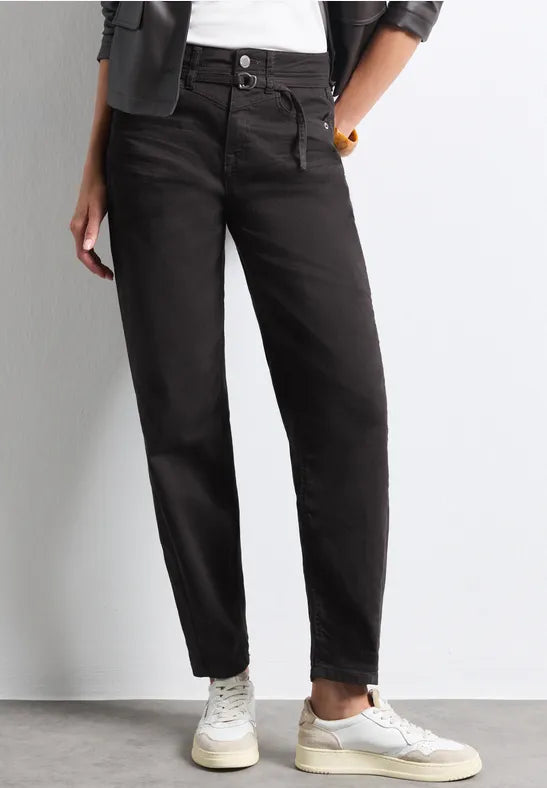 Street One Karlie Barrel Leg Jeans | Brown 381387