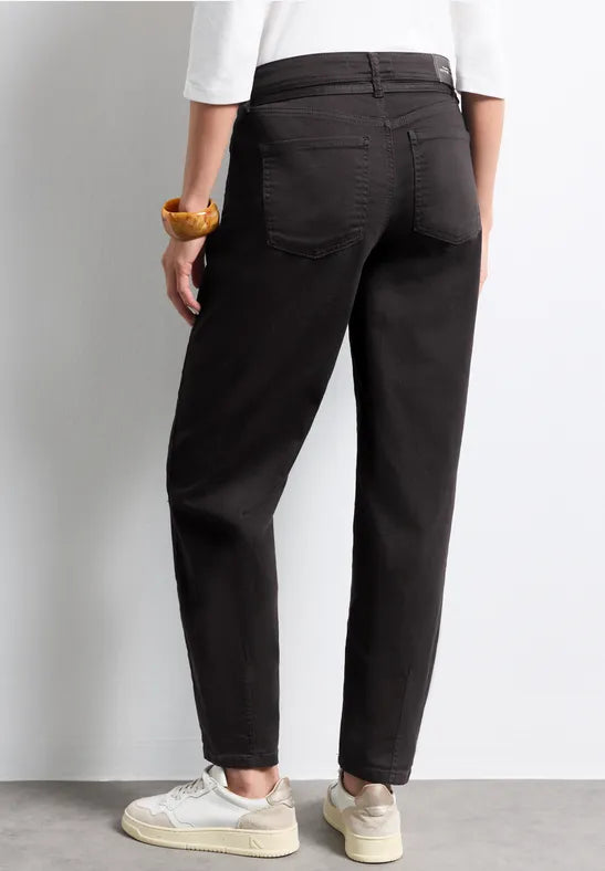 Street One Karlie Barrel Leg Jeans | Brown 381387