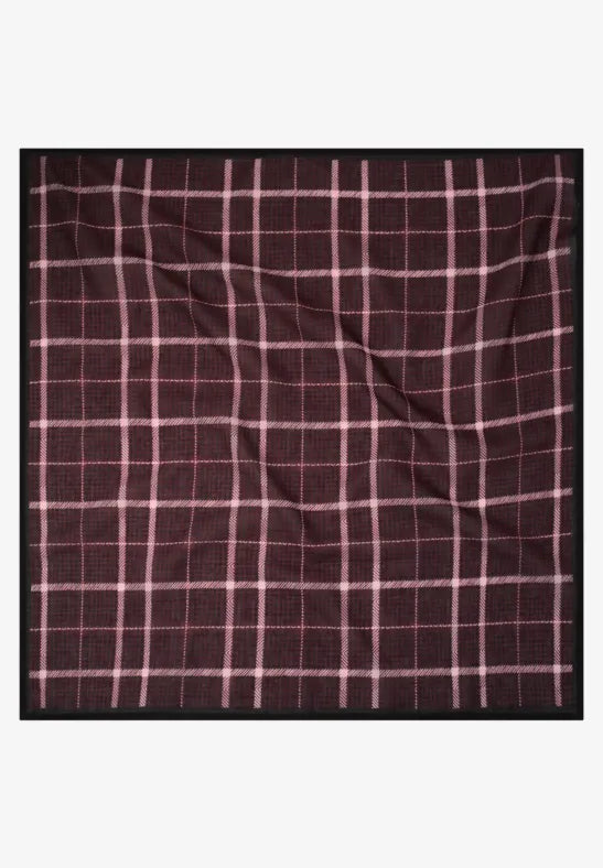 Street One Check Bandana Scarf | Rouge 57324