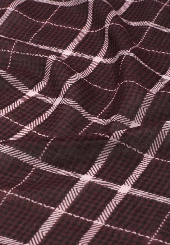 Street One Check Bandana Scarf | Rouge 57324