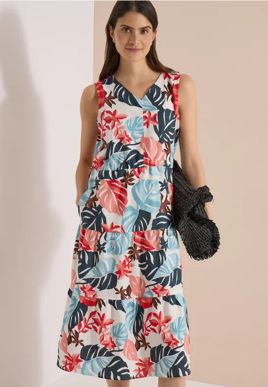 CECIL Cotton Slup Dress | All Over Print 144954