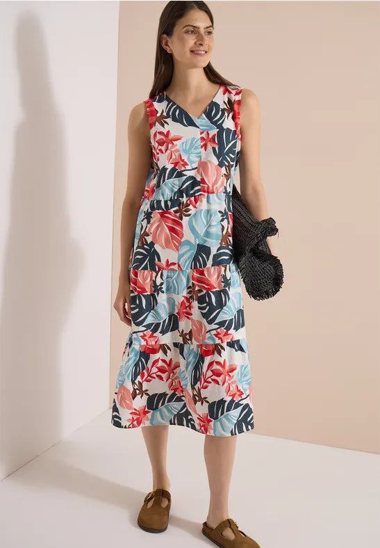 CECIL Cotton Slup Dress | All Over Print 144954