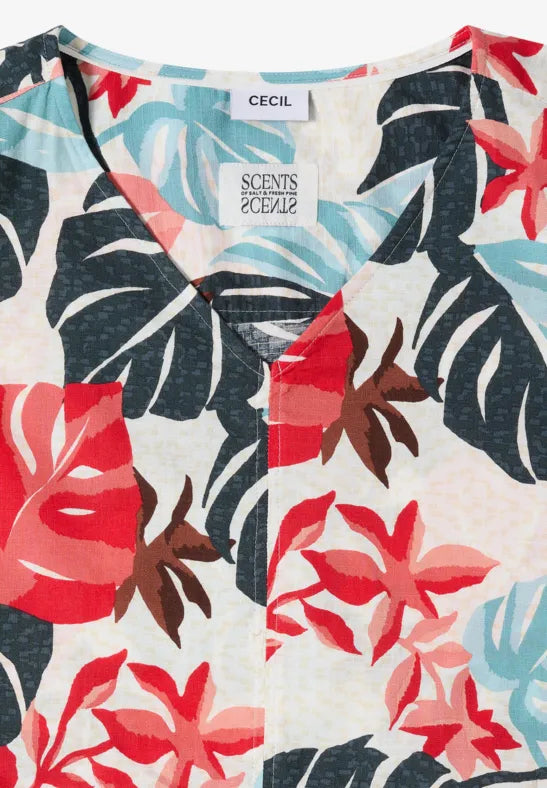 CECIL Cotton Slup Dress | All Over Print 144954