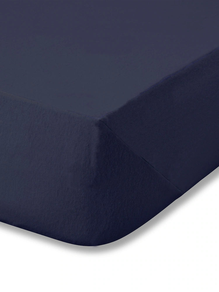 Catherine Lansfield Brushed Cotton Fitted Sheet | Navy