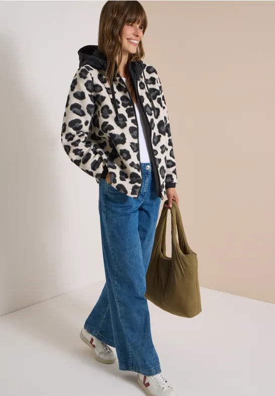 Cecil Leo Wool Matmix Jacket | Black 202273