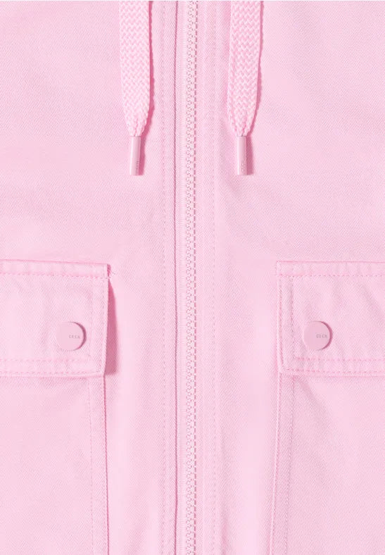 CECIL Jacket with Hood and Elasticated Waistband | Rose 213024