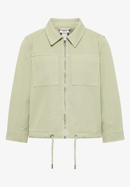 CECIL Twill Jacket | Lime 213096