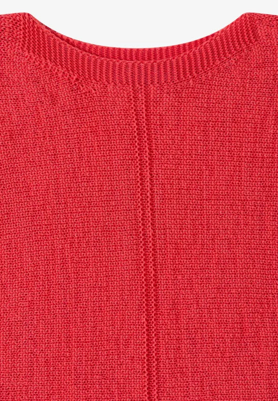 CECIL Tapeyarn Knit Sweater | Coral 303881