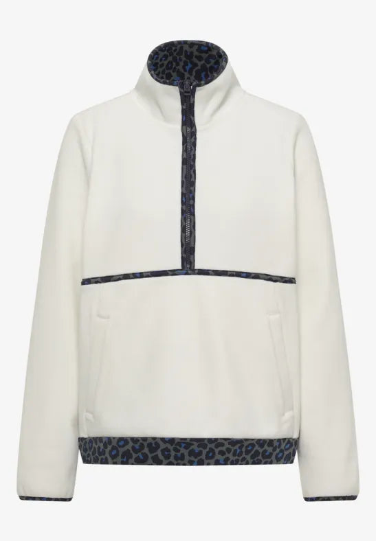 Cecil  Troyer Fleece | Leopard Print /Vanilla 303985