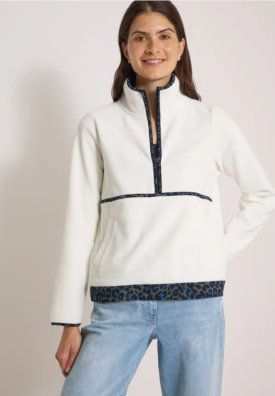 Cecil  Troyer Fleece | Leopard Print /Vanilla 303985