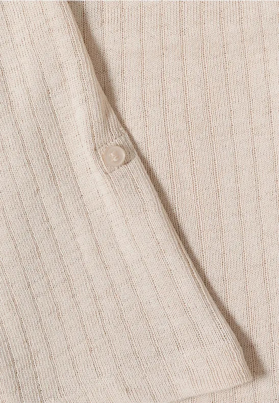 CECIL Open Knit Jacket | Beige 325030
