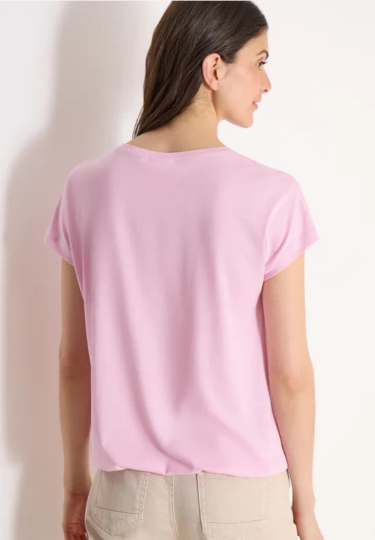 CECIL Lace Solder Tee  | Rose 325039