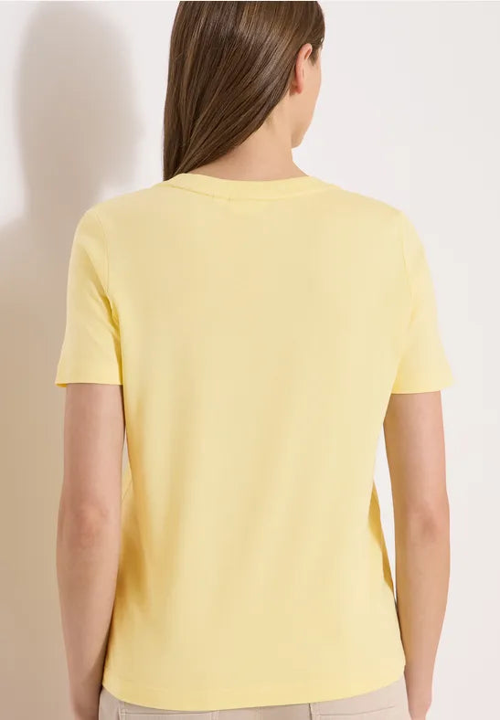 CECIL Leaves T-Shirt | Butter Milk 325306