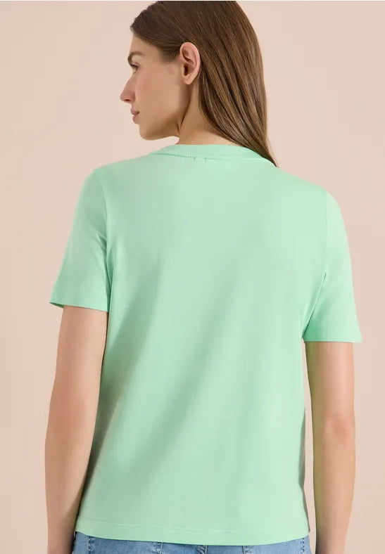 CECIL Leaves T-Shirt | Lime 325306