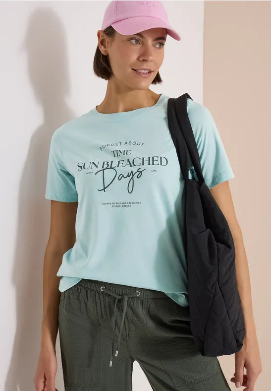 CECIL Sun Bleached Days Summer Shirt | Mint Green 325409