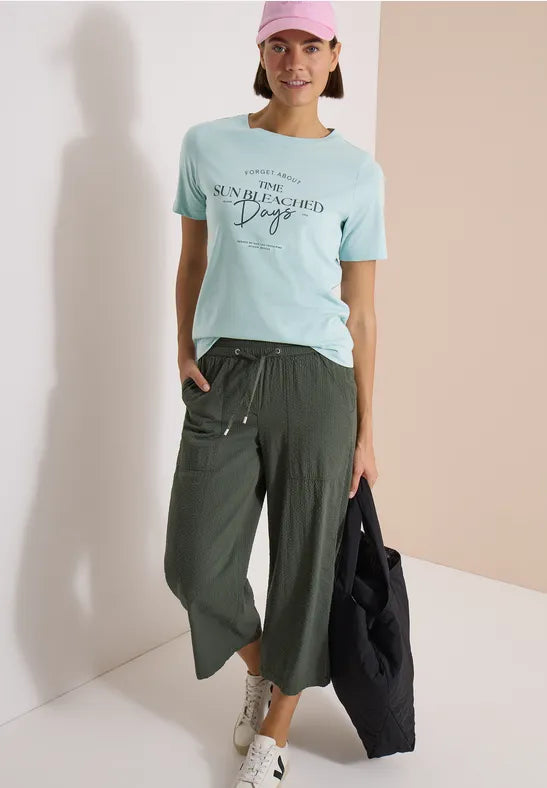 CECIL Sun Bleached Days Summer Shirt | Mint Green 325409